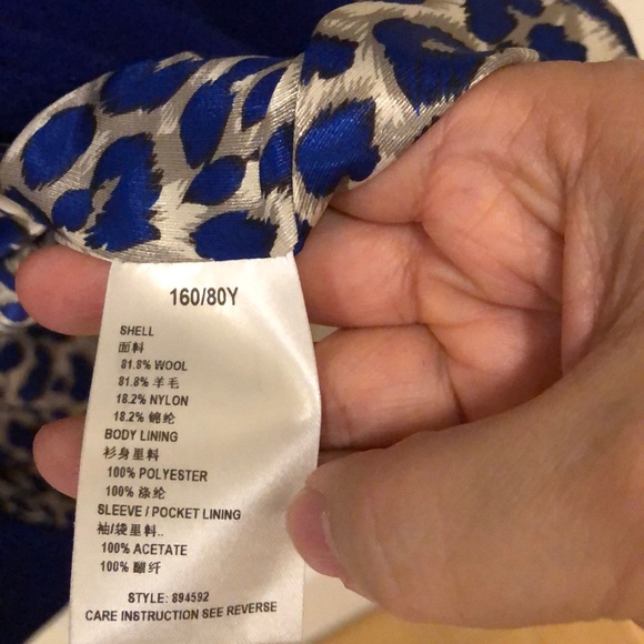 Colour Eighteen wool long coat size 6 - Picture 5 of 5